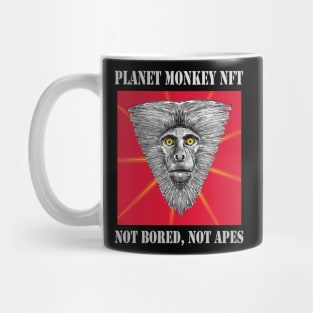 Planet Monkey Not Bored Apes Mug